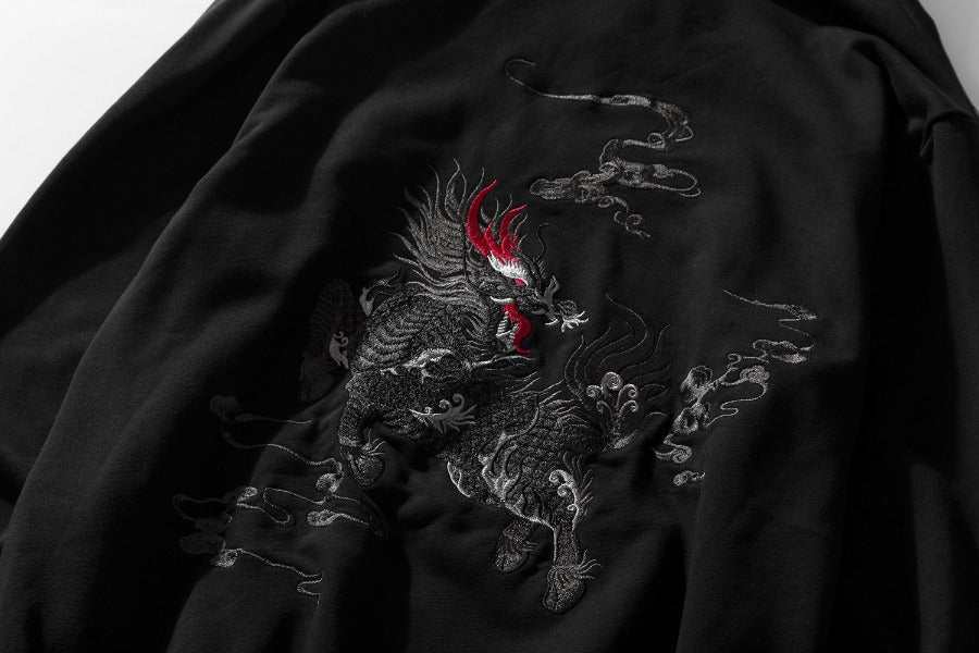 KH9102 Kirin Embroidery Hoodie