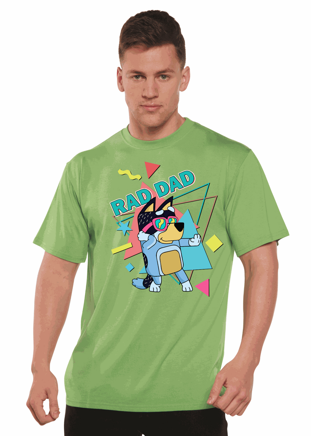 Rad Dad Bluey Men's Bamboo Short Sleeve Graphic T-Shirt
