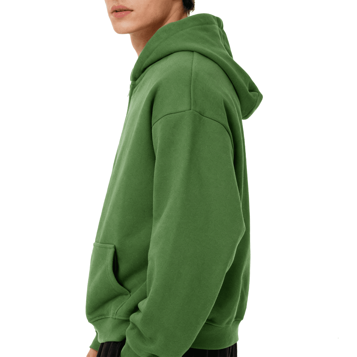 Unisex Heavyweight Cropped Oversized Zip-Up Hoodie (460GSM)