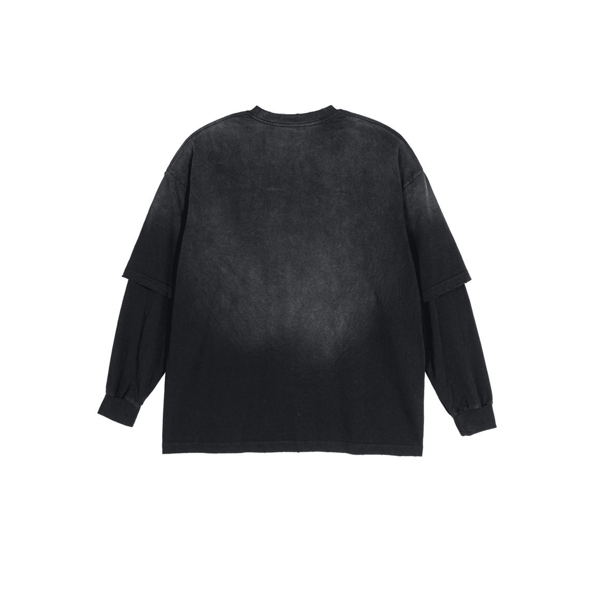 Unisex Heavyweight Washed Vintage Double-Gauze Long-Sleeve T-Shirt (280GSM)