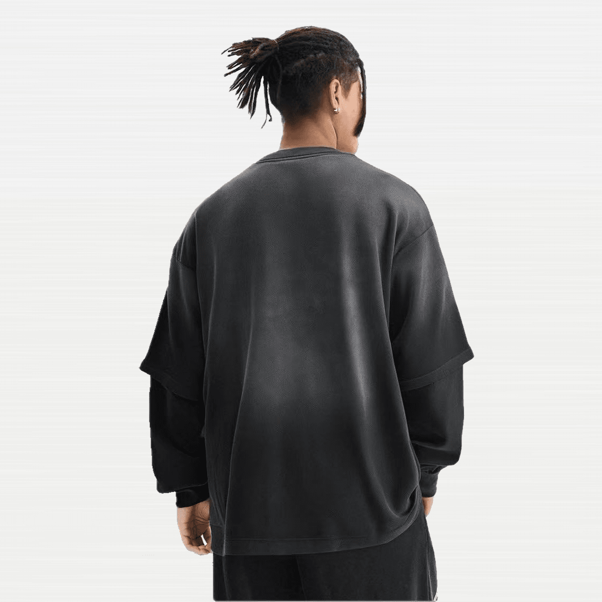 Unisex Heavyweight Washed Vintage Double-Gauze Long-Sleeve T-Shirt (280GSM)