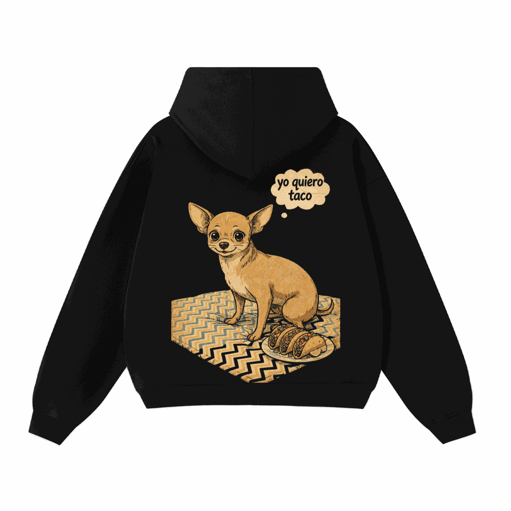Unisex Heavyweight Cropped Oversized Zip-Up Hoodie (460GSM)