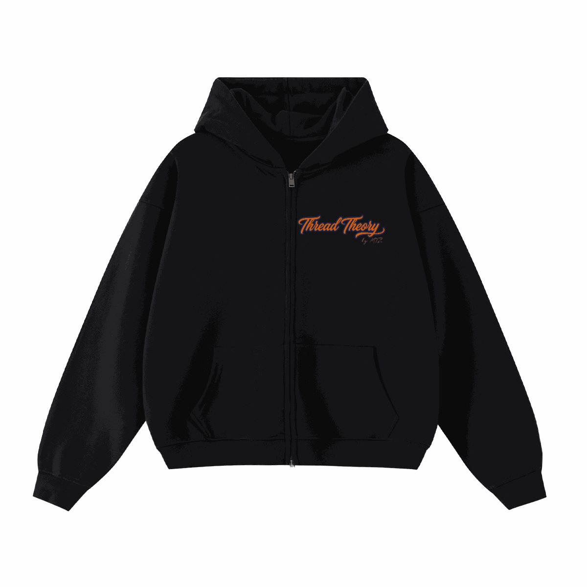 Unisex Heavyweight Cropped Oversized Zip-Up Hoodie (460GSM)