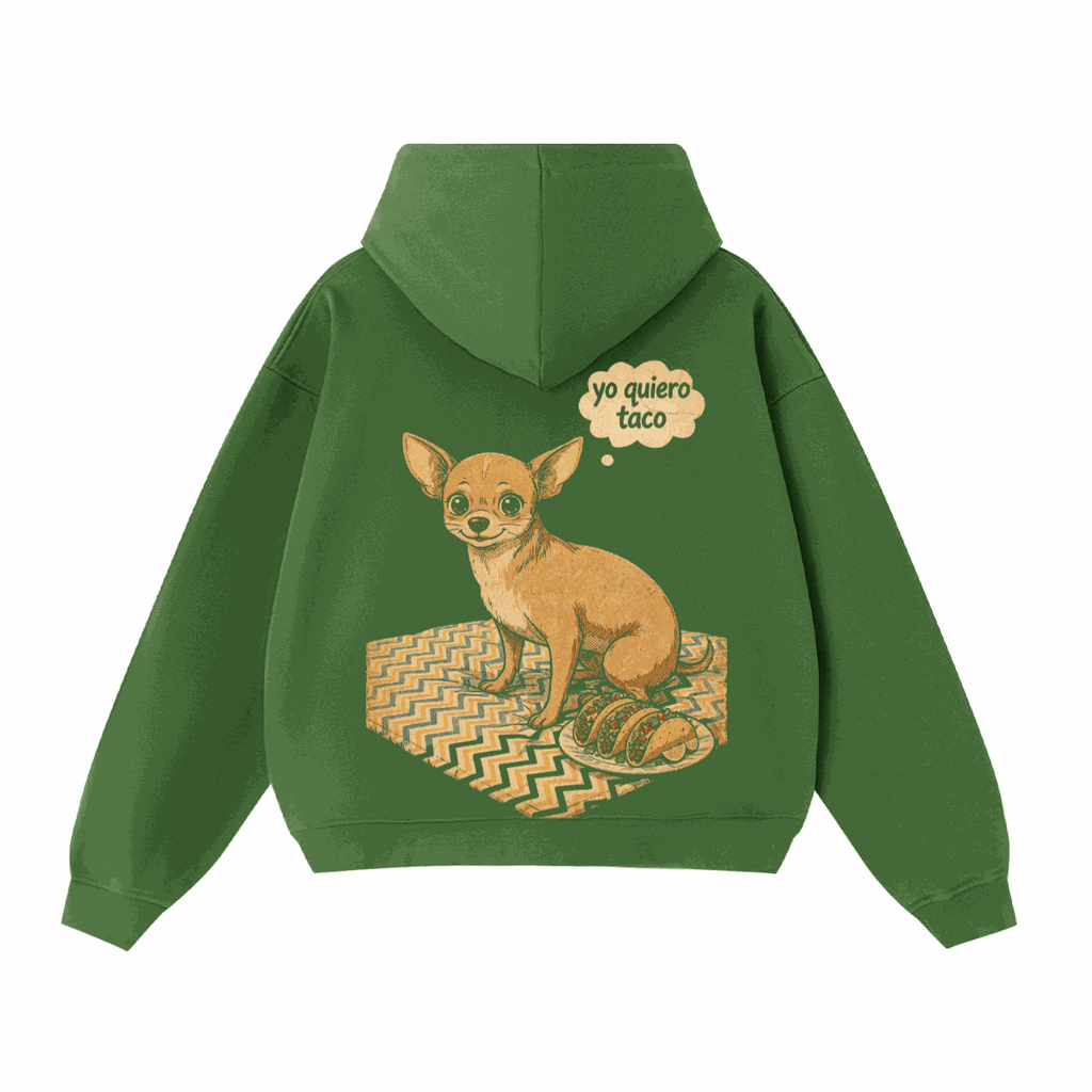 Unisex Heavyweight Cropped Oversized Zip-Up Hoodie (460GSM)