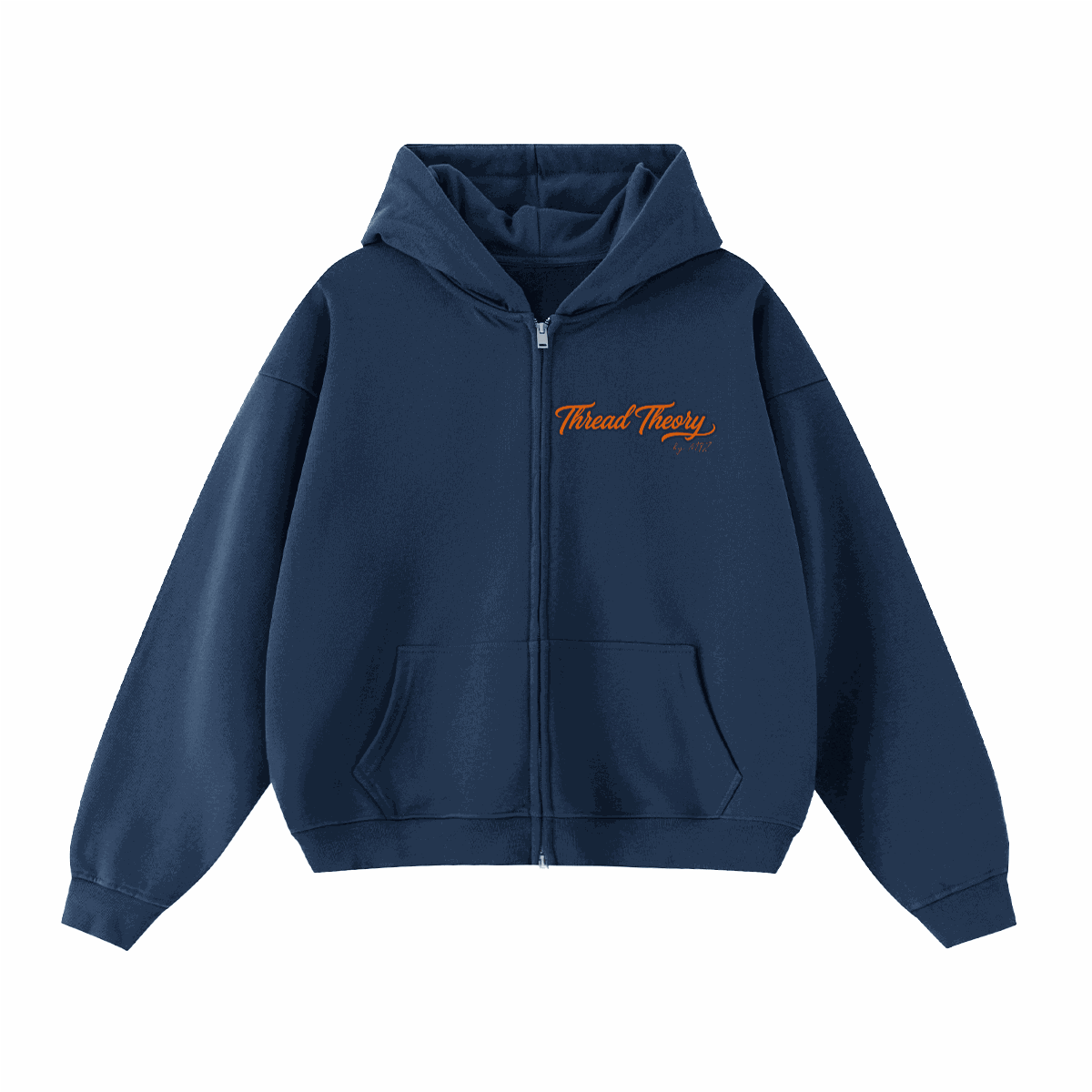 Unisex Heavyweight Cropped Oversized Zip-Up Hoodie (460GSM)