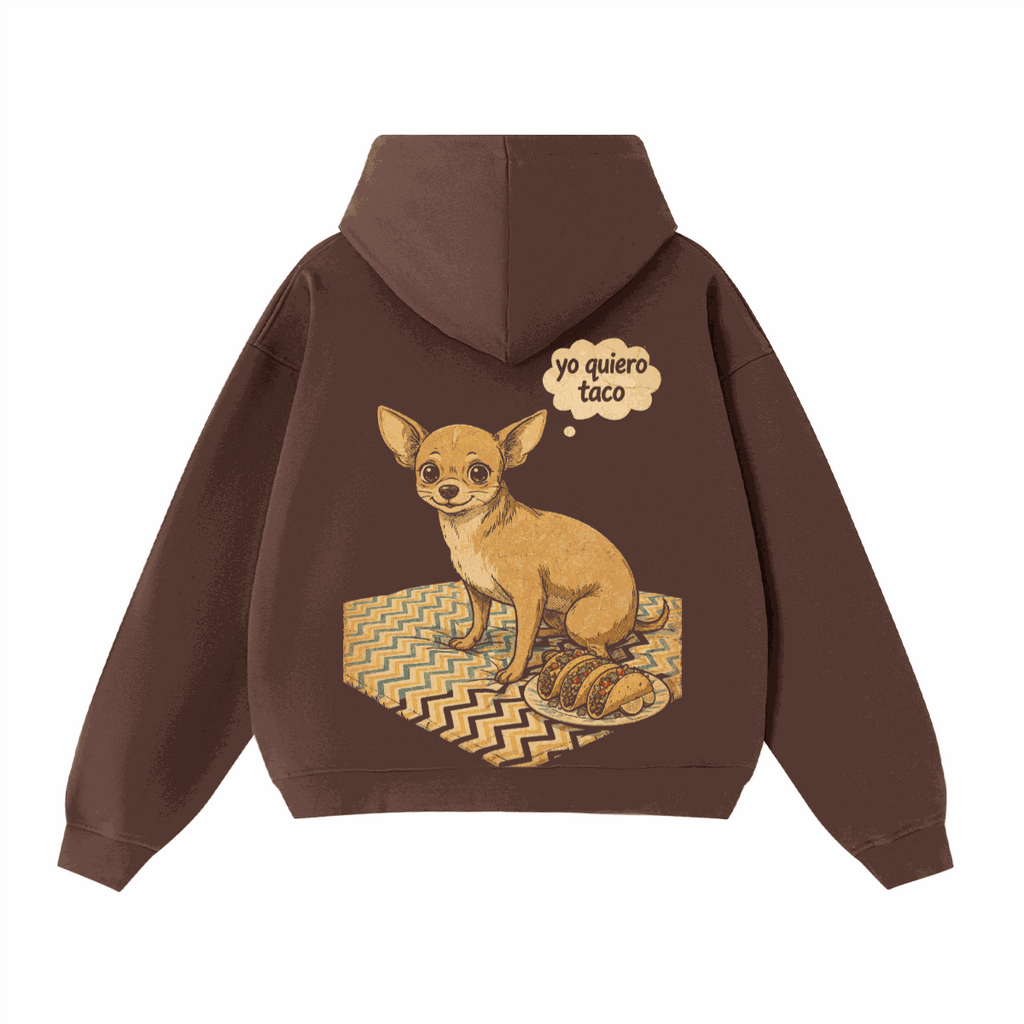 Unisex Heavyweight Cropped Oversized Zip-Up Hoodie (460GSM)